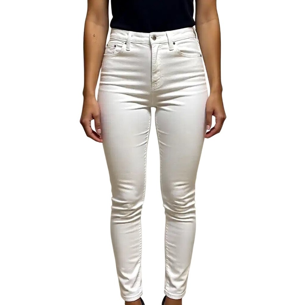 J Crew White High Rise Skinny Jeans Women 26